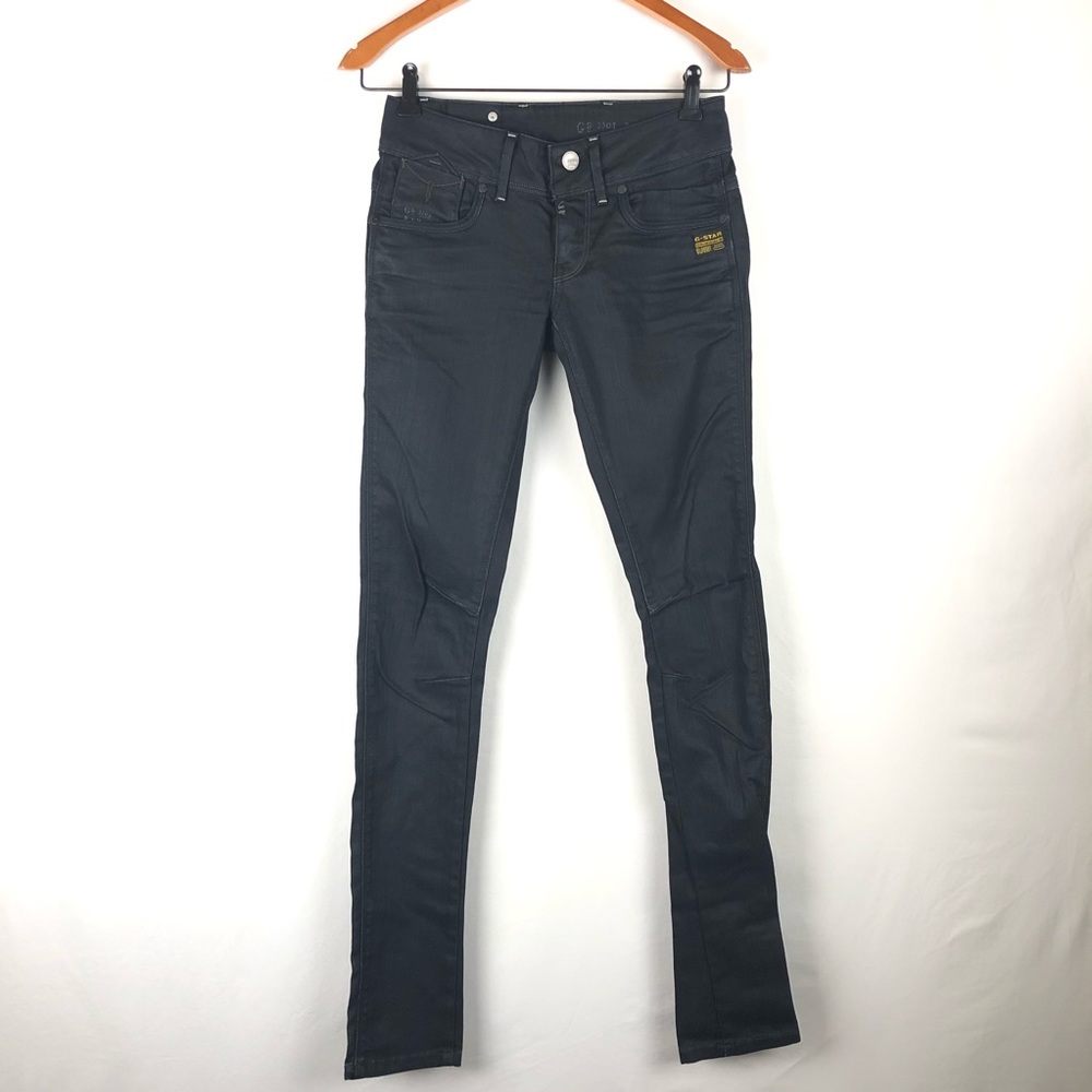 G-Star 25 x 32 Fender Skinny Raw Denim Wax Jeans H
